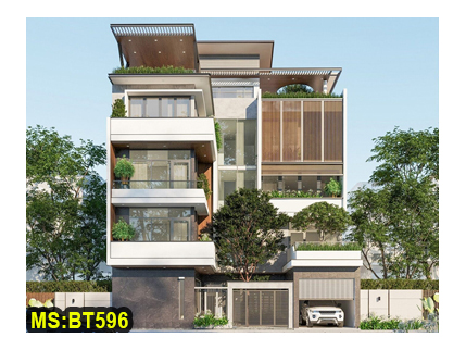 Mẫu thiết kế biệt thự hiện đại 4 tầng 11x16m đẹp tại Biên Hòa