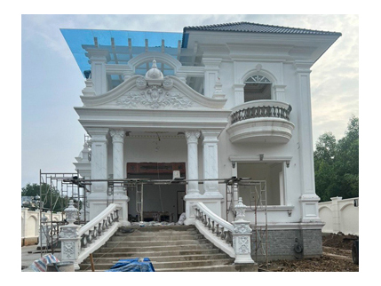 Thiết kế thi công biệt thự tân cổ điển 2 tầng kiểu mái Nhật tại Long Thành, Đồng Nai