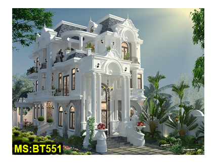 Mẫu biệt thự tân cổ điển 3 tầng đẹp kiêu sa tai Tp. Nha Trang
