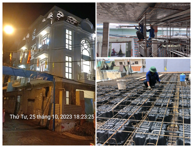 Thi công biệt thự 3 tầng 1 tum ngang 7,5m bằng sàn vượt nhịp ở Gò Vấp
