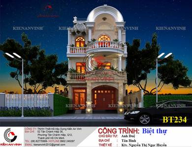 Biệt thự 3 tầng bán cổ điển tại Tân Bình