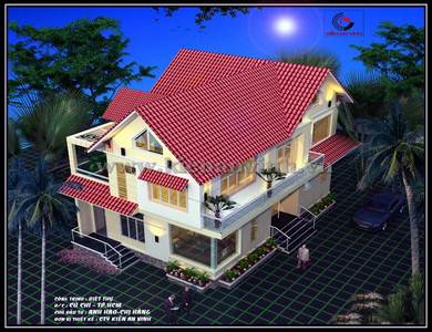 Mẫu thiết kế biệt thự 2 tầng đẹp quận Tân Phú